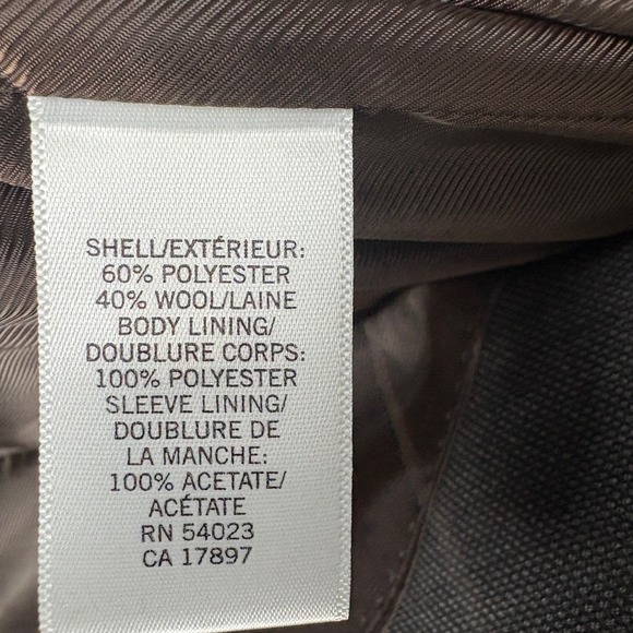 Banana Republic Men's 46R Gray Wool Blend Suit Jacket Blazer Formal Business - Picture 5 of 7